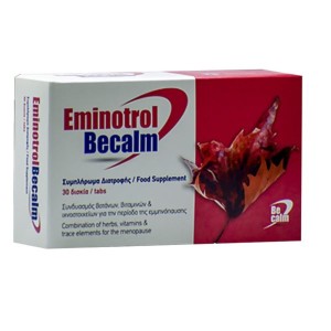 Becalm Eminotrol Συμπλήρωμα Διατροφής Για Ανακούφιση Από Τα Συμπτώματα Της Εμμηνόπαυσης, 30 ταμπλέτες