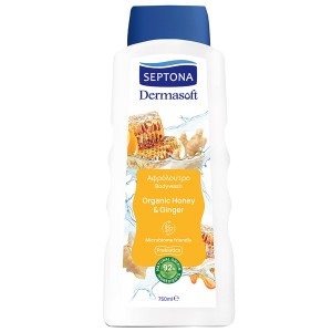 SEPTONA DERMASOFT ΑΦΡΟΛΟΥΤΡΟ HONEY & GINGER 750ml