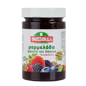 ΟΜΟΣΠΟΝΔΙΑ ΜΑΡΜΕΛΑΔΑ 360gr. - (ΦΡΟΥΤΑ ΤΟΥ ΔΑΣΟΥΣ)