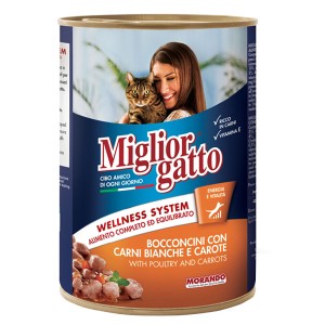 MIGLIOR ΓΑΤΟΤΡΟΦΗ ΚΟΝΣΕΡΒΑ 405gr - (ΚΟΤΟΠΟΥΛΟ-ΚΑΡΟΤΑ-ΓΑΛΟΠΟΥΛΑ)