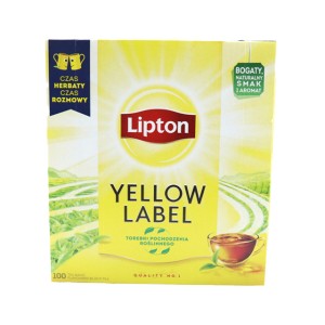 LIPTON ΜΑΥΡΟ ΤΣΑΙ ΦΑΚΕΛΑΚΙ (100x2gr) - (YELLOW LABEL)
