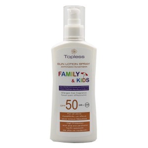 TOPLESS ΑΝΤΙΗΛΙΑΚΟ ΚΡΕΜΑ 200ml (SPF50) - (ΕΝΗΛΙΚΕΣ & ΠΑΙΔΙΑ) - (SPRAY)