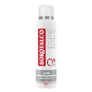 BOROTALCO DEO SPRAY 150ml - (PURE) (0% ALUMINIUM SALTS)
