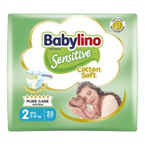 BABYLINO ΠΑΝΑ SENSITIVE No 2 (3-6kg) - (23τεμ.)
