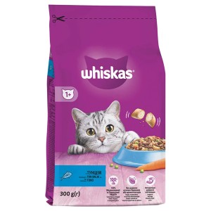 WHISKAS ΓΑΤΟΤΡΟΦΗ ΓΕΜΙΣΤΕΣ ΚΡΟΚΕΤΕΣ 300gr - (ΤΟΝΟΣ)