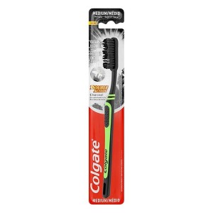 COLGATE ΟΔΟΝΤΟΒΟΥΡΤΣΑ DOUBLE ACTIOΝ - (CHARCOAL) (MEDIUM)