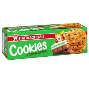 ΠΑΠΑΔΟΠΟΥΛΟΥ COOKIES 180gr. - (ΣΟΚΟΛΑΤΑ-ΦΟΥΝΤΟΥΚΙ)