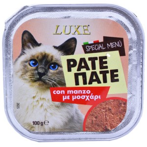 LUXE ΓΑΤΟΤΡΟΦΗ PATE 100gr - (ΜΟΣΧΑΡΙ)