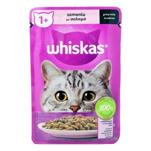 WHISKAS ΓΑΤΟΤΡΟΦΗ 85gr. - (ΣΟΛΟΜΟΣ)