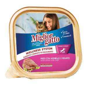 MIGLIOR ΓΑΤΟΤΡΟΦΗ PATE 100gr - (ΑΡΝΙ-ΣΥΚΩΤΙ)