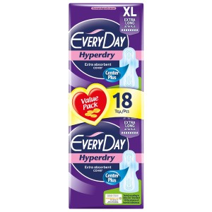 EVERYDAY HYPERDRY ΣΕΡΒΙΕΤΕΣ 18τεμ. - (EXTRA LONG ULTRA PLUS) (0865)
