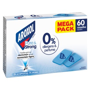 AROXOL ΜΑΤ ΤΑΜΠΛΕΤΕΣ 60τεμ. - (PURE AND STRONG)