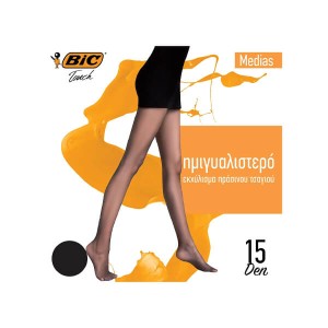 BIC ΚΑΛΣΟΝ MEDIAS 15DEN (MEDIUM) - (ΜΑΥΡΟ)