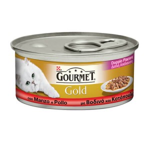 GOURMET GOLD ΓΑΤΟΤΡΟΦΗ 85gr - (ΒΟΔΙΝΟ-ΚΟΤΟΠΟΥΛΟ)