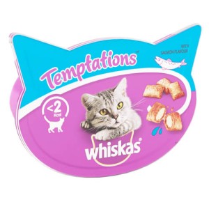 WHISKAS ΓΑΤΟΤΡΟΦΗ TEMPTATIONS 60gr. - (ΣΟΛΟΜΟΣ)