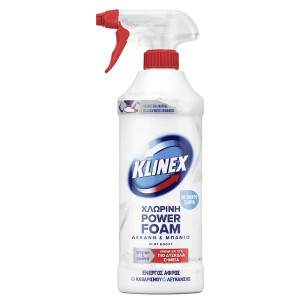 KLINEX SPRAY POWER FOAM 435ml ΜΕ ΧΛΩΡΙΟ- (ΛΕΚΑΝΗ ΚΑΙ ΜΠΑΝΙΟ)
