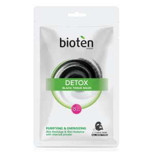 Bioten Detox Black Tissue Mask Υφασμάτινη Μάσκα Detox, 20ml