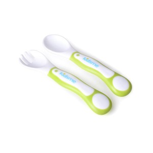 Kidsme Σετ Κουτάλι/Πιρούνι - Lime - KID-0055, 1σετ