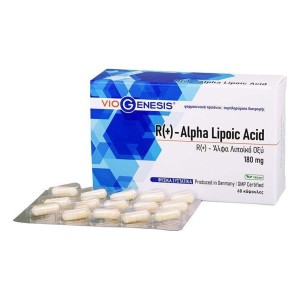 Viogenesis R + Alpha Lipoic Acid 250mg Σταθεροποιημένο R - Άλφα Λιποϊκό Οξύ Υψηλής Βιοδιαθεσιμότητας, 30 Φυτικές Κάψουλες