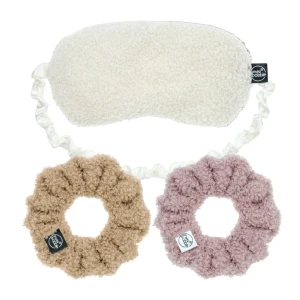 Invisibobble Extra Comfy Set Λαστιχάκια Μαλλιών με Μάλλινη Επένδυση για Απόλυτο Κράτημα & Στυλ & Μάλλινη Μάσκα Ύπνου, 3τμχ