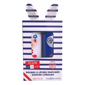 Inuwet Vegan Lip Balm Ενυδατικό Χειλιών Paris, 2x3.5g 