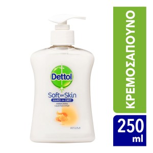 Dettol Αντιβακτηριδιακό Κρεμοσάπουνο Μέλι, 250ml