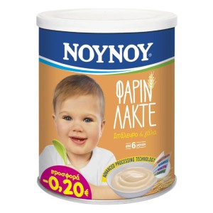 ΝΟΥΝΟΥ Βρεφική Κρέμα Φαρίν Λακτέ Σιτάλευρο & Γάλα 6m+, 300gr