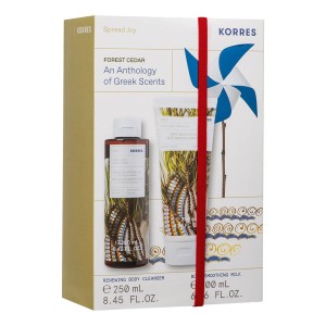 Korres Promo Κέδρος Αφρόλουτρο, 250ml + Ενυδατικό Γαλάκτωμα Σώματος  200ml, 1σετ