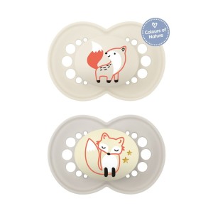 Mam Day & Night Πιπίλα με Θηλή Σιλικόνης 6-16m Unisex, 2τμχ