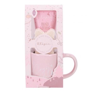The Kind Edit Utopia Gift Set Σετ με Κούπα, Ενυδατική Χεριών, 70ml & Άλατα Μπάνιου, 50g