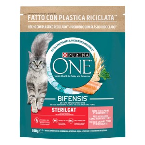 Purina One Sterilcat Bifensis Ξηρά Τροφή για Γάτες με Σολομό & Σιτάρι, 800g