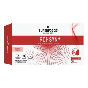 Superfoods Ironsyn+ Συμπλήρωμα Διατροφής Σιδήρου, 20 φακελίσκοι