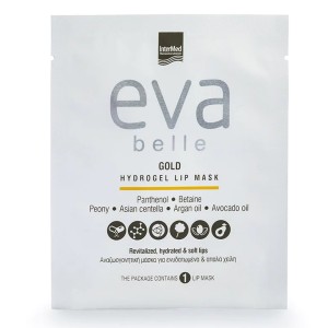 Ιntermed Eva Belle Gold Hydrogel Lip Mask, 1ζευγάρι