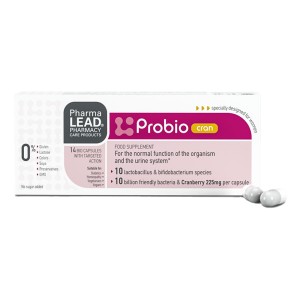PharmaLead Probio Cran Συμπλήρωμα Διατροφής Για Την Ομαλή Λειτουργία Του Ουροποιητικού Συστήματος, 14 Κάψουλες