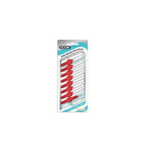 Stoddard Dental Icon Μεσοδόντια Βουρτσάκια 0.5mm σε χρώμα Κόκκινο, 8τεμ