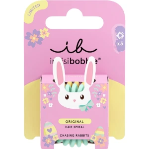 Invisibobble Original Hair Spiral Easter Chasing Rabbits, 3τμχ
