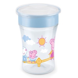NUK Peppa Pig Magic Cup Με Χείλος & Καπάκι, 230ml 