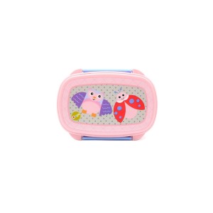 Oops Lunch Kit Σετ Δοχείο Φαγητού με Πιρούνι & Μαχαίρι σε Ροζ Χρώμα, 1σετ