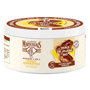 Le Petit Marseillais Expert Repair Mask Μάσκα Μαλλιών Εντατικής Aναδόμησης 4σε1 Με Βιολογικό Έλαιο Jojoba, 300ml