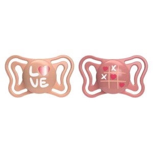 Chicco PhysioForma Light Πιπίλα Σιλικόνης Ροζ/Πορτοκαλί 16-36m, 2τμχ
