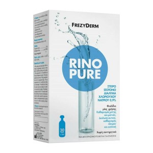 Frezyderm Rinopure Αποστειρωμένος Φυσιολογικός Ορός για την Ρινική Υγιεινή, 30ampsx5ml