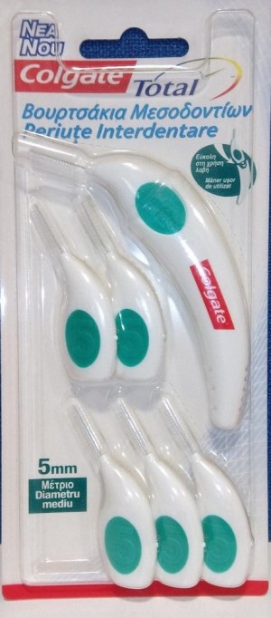 Colgate Total Μεσοδόντια Βουρτσάκια 5mm, 6 τεμάχια