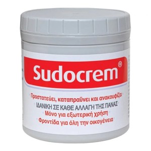 Sudocrem Κρέμα Καταπραϋντική Για Την Αλλαγής Της Πάνας Με Αντιερεθιστικούς Παράγοντες, 400g