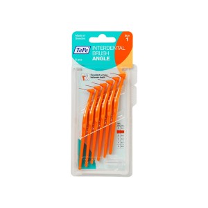 TePe Angle Μεσοδόντια Βουρτσάκια με Λαβή 0.45mm,Πορτοκαλί 6τμχ
