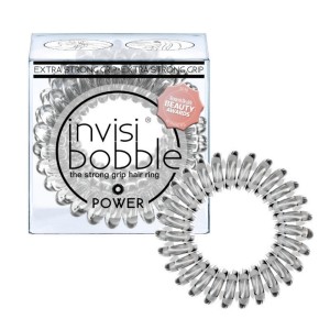 Invisibobble Power Crystal Clear, Λαστιχάκια Μαλλιών, 3τμχ  