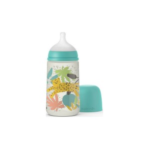 Suavinex Jungle Θηλή Σιλικόνης 3-6m Green 270ml