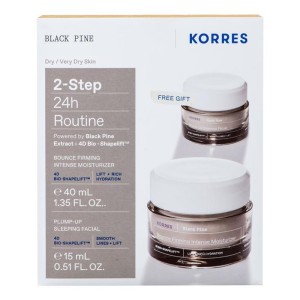 Korres Μαύρη Πεύκη 4D Κρέμα Ημέρας Σύσφιγξη και Lifting 40ml + ΔΩΡΟ Μαύρη Πεύκη Σύσφιγξη και Lifting Κρέμα Νύχτας 15ml