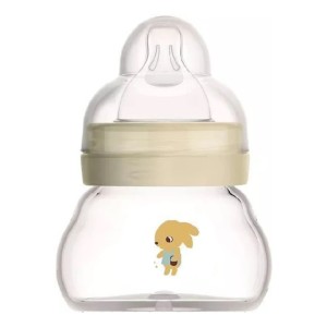 Mam Feel Good Γυάλινο Μπιμπερό Κρεμ 0m , 90ml