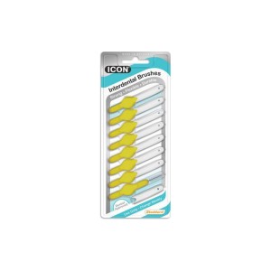 Stoddard Dental Icon Μεσοδόντια Βουρτσάκια 0.7mm σε χρώμα Κίτρινο, 8τμχ