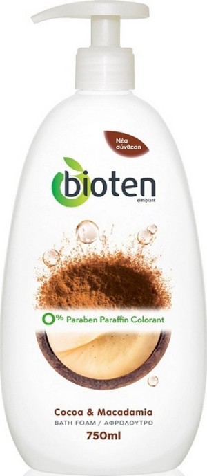 Bioten Cocoa & Macadamia Αφρόλουτρο με Κρεμώδη Υφή, 750ml